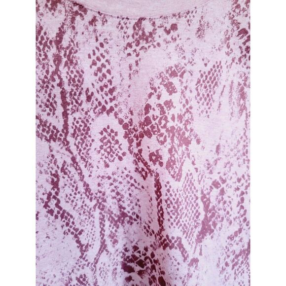 Chico's 2 Mauve Maroon Pullover Sweatshirt Size L/S Cotton Blnd Rnd Neck Large - Picture 4 of 9